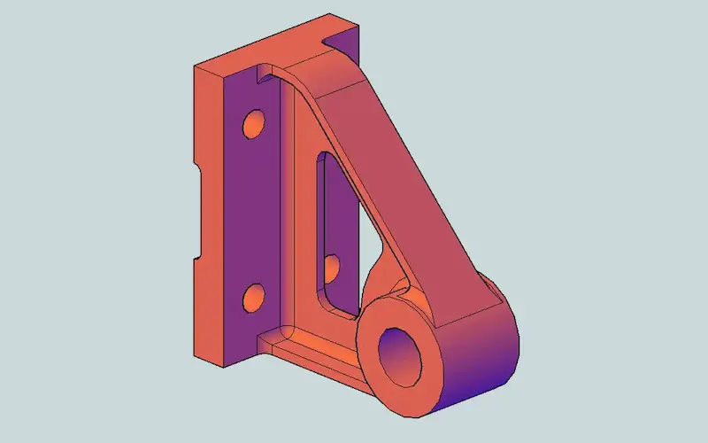 modélisation 3D mécanique pièce AutoCad dessin technique