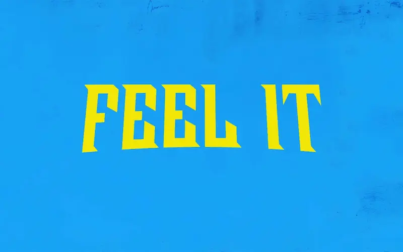kinetic typography animation After Effects motion design Feel It D4VD